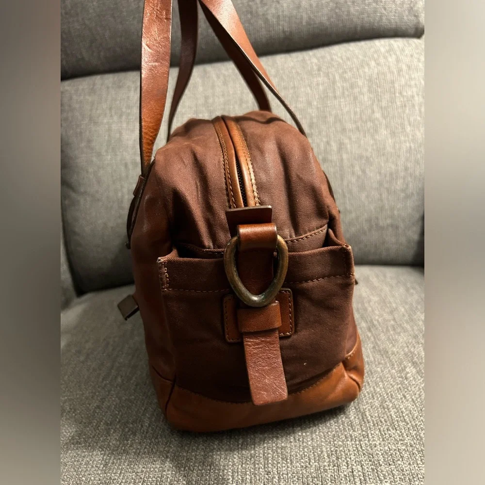 Francesco Biasia Brown Leather Satchel